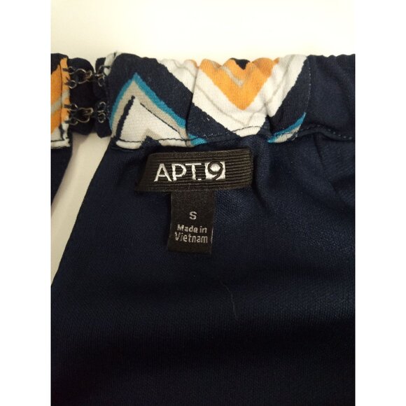 Apt. 9 Women's Blue Orange Zig Zag Printed Mini Dress Size Small - Picture 5 of 6